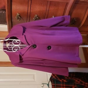 Magenta 2 Button Jacket